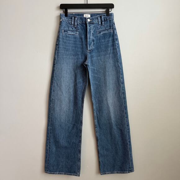 Citizens of Humanity Gaucho Trouser Jeans in Vista Blue Size 24 - Picture 4 of 15